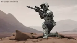 Star Wars Tactical Marksman in Camouflage Shooting 3D model