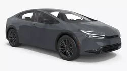 Toyota Prius 2025 Hybrid Gray Simplified 3D model