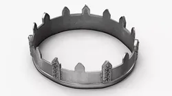 Vintage Silver Crown 3D model