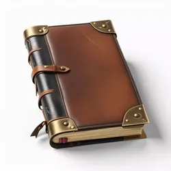 Weathered Leather Journal 3D Model 3D model