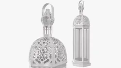 White Ethnic Lantern 3D model