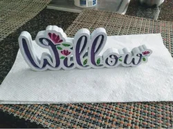 Willow Name Plate