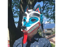 Wolf Mask Salish Style