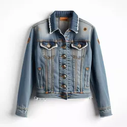 Worn Denim Jacket 3D Model 3D model
