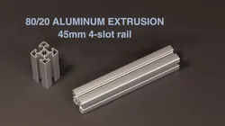 8020 45mm 4-slot extrusion 3D model