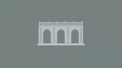 Arched doorway Arcade 3D print model
