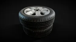 Car Tyre Stack | Freehand PBR Scan