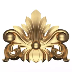 Carved Plaster Molding Decoration 016 Low-poly 3D model