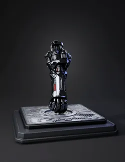Create an epic 3D printable collectible of Johnny Silverhand s iconic