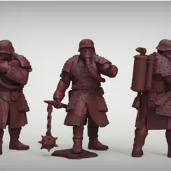 Dirge Choirists, 9 Red Choir Infantry, The Crucible Tabletop Game