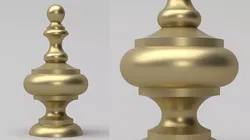 Elegant Finial  3D model