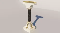 Fantasy Pillar Low-poly 3D model