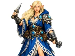 Fendoria - Maga Guerrera Elfa - Modelo de impresión 3D gratuito