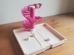 Foldable dice tower