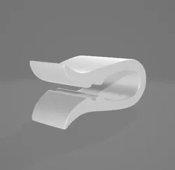 Iron cable clip