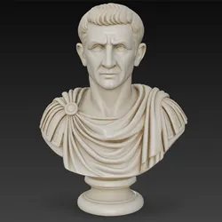 Julius Caesar Bust 50k polygons