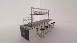 Laboratory bench Mesa de laboratorio 3D model