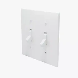 Light Switch Double Low-poly 3D model