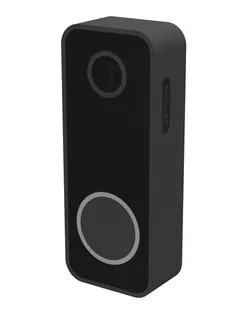 Mockups of Wyze Video Doorbell V2 and its default mount