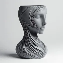 New Human Face Style Modern Decorative Vase Design