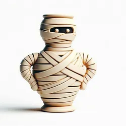 New Mummy Style Modern Decorative Vase for Home