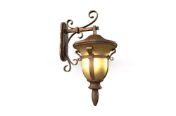 Old Wall Lamp Low-poly 3D model