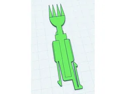 Otf knife fork blade.