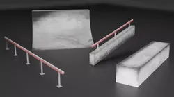 Skate Pack By Havudgij Low-poly 3D model