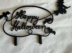 texto/adorno para pastel de feliz halloween - Modelo de impresión 3D gratuito
