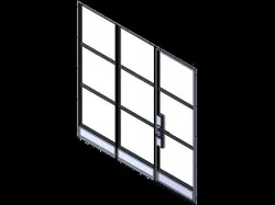Thermal Steel Out-Swing Single Door w/Sidelites