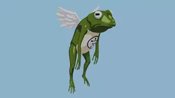 Winged Toad Summon Low-poly 3D model