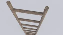 Wooden Ladder 3D model