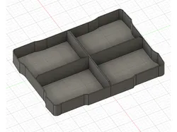 5x7 Iris Four Way Divider