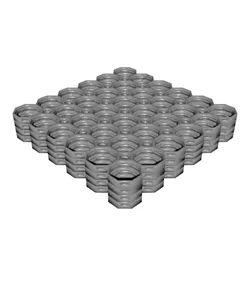 6x6 Multiboard Corner Legacy Tile - x4 Multi-Material Stack
