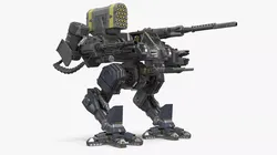 Assault-Class War Mech Heavy Weapon Loadout 3D model