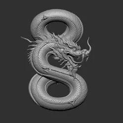 Chinese dragon 3D print model