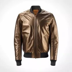 Cracked Leather Bomber Jacket 3D 3D model