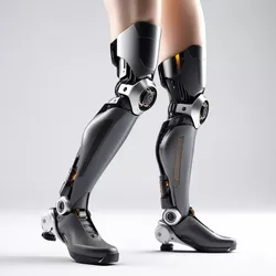 Cybernetic Leg Carbon Fiber Servo 3D model