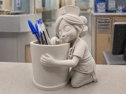 Decoración de Portalápices de Enfermera Linda - Modelo de impresión 3D gratuito