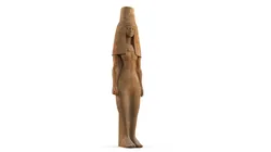 Egyptian Queen Tiye Sculpture Standing Pose 3D model