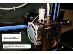 Extruder Wire Strain Relief for Geeetech A10