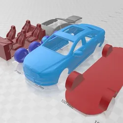 Ford Taurus 2016 – STL Model with Separate Parts