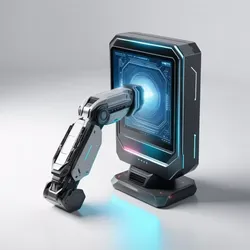 Futuristic ArmMounted Holographic Computer 3D model