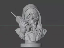 Ghostface bust from the Scary Movie franchise - 3D model 3D print model
