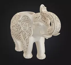 Ivory Majesty Elephant Vessel 3D print model