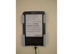 Kindle 3 Keyboard Wall Mount Literary Clock