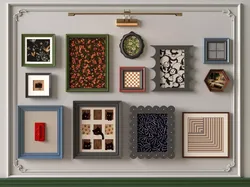 Modern Eclectic Illustrative Gallery Wall Set 3D model