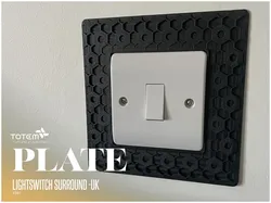 Placa de interruptor de luz del Reino Unido. - Modelo de impresión 3D gratuito