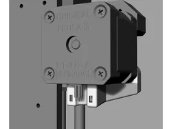 Prusa X-axis motor cable strain relief