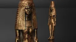Queen Tiye Miniature Bronze Statue Standing 3D model
